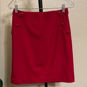 J. CREW  Vibrant Red Mini Skirt